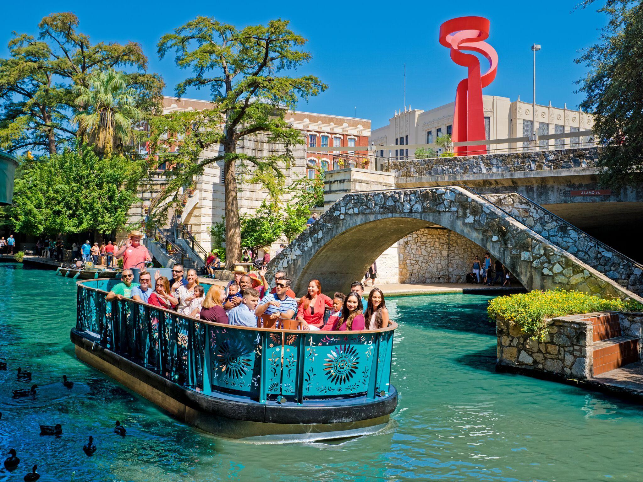 River Walk Blue Barge